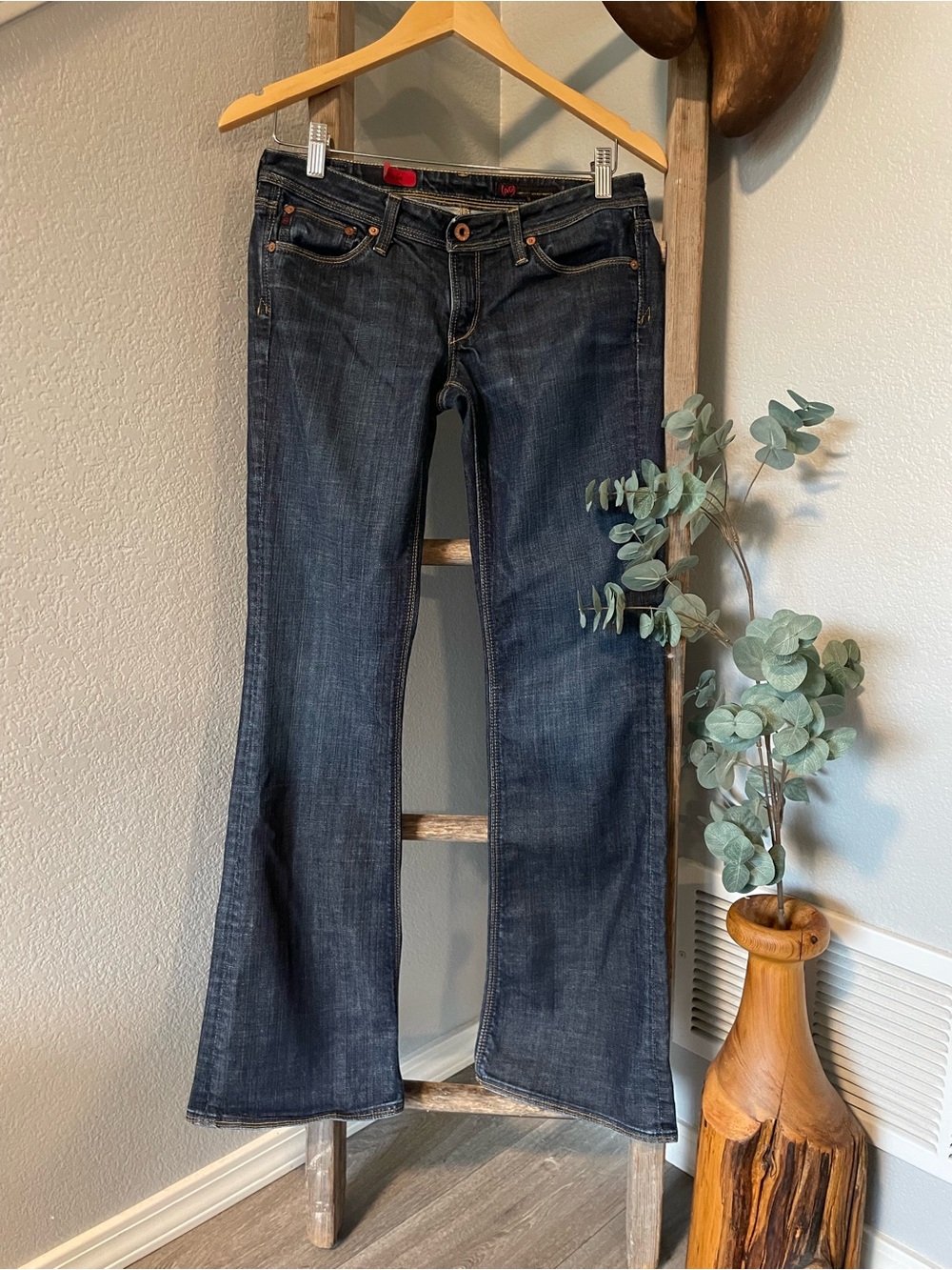 AG Adriano Goldschmied Dark Indigo Boot Cut Jeans